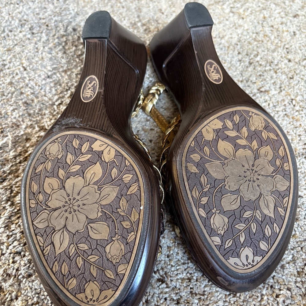 Sofft woven leather slingback sandals - Picture 5 of 9